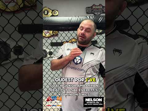 Coach Gokor Ambaryan reacts to Sal Everett’s first-round KO win on Dana White’s Contender Series