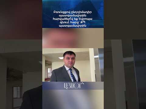Բռունցքով ընդդիմադիր պատգամավորին հարվածելո՞վ եք Եվրոպա գնում. հարց` ՔՊ պատգամավորին