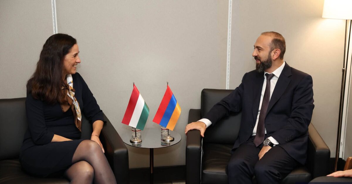Արարատ Միրզոյանը հանդիպել է Հունգարիայի փոխվարչապետին