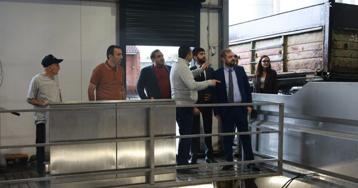 Gevorg Papoyan visited the Artashat procurement point of "Proshyan Brandy Factory" LLC