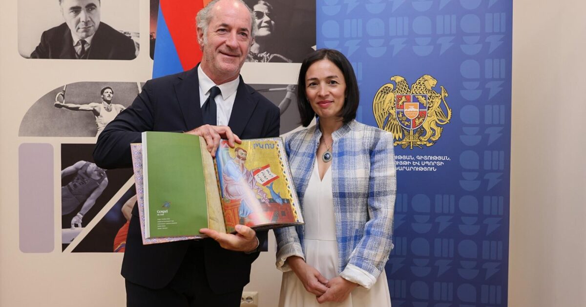 The Minister of Education, Science and Technology of the Republic of Armenia received the President of the Veneto Regional Council, Luca Zaia