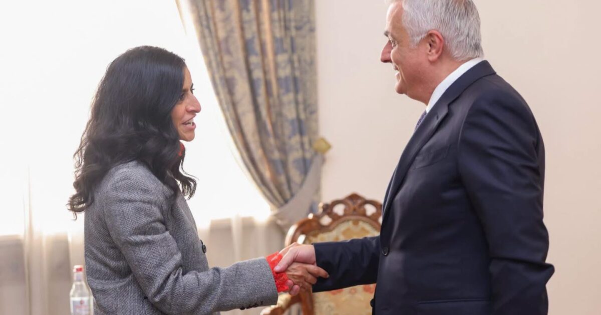 Mher Grigoryan received Sheikha Nasser Al Nuaisi, Secretary-General of the United Nations World Tourism Organization