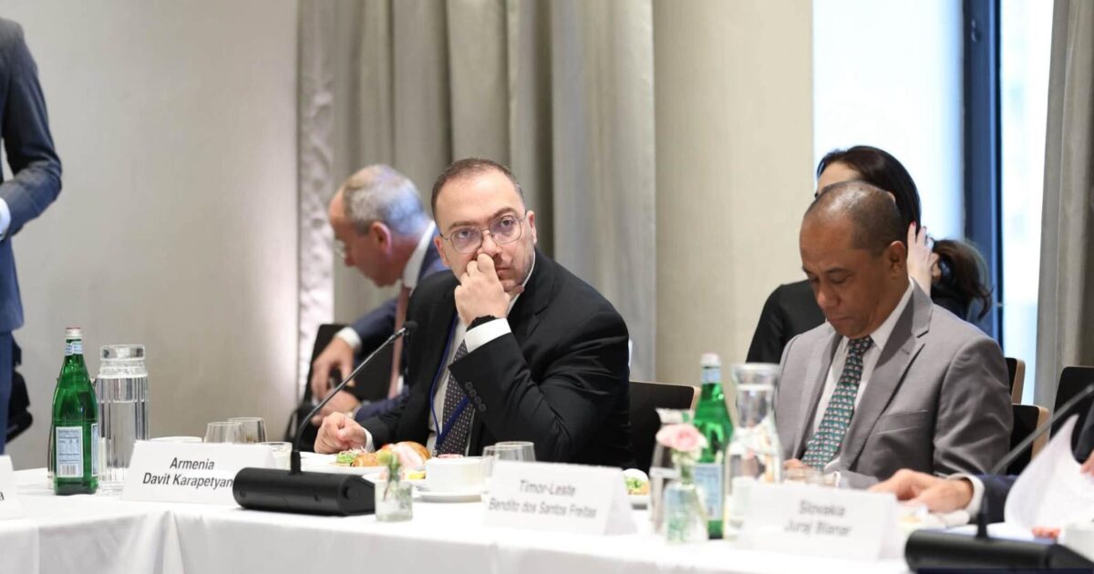 David Karapetyan participated in the meeting of the International Criminal Court's informal ministerial network