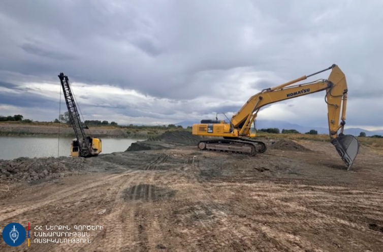 Masis community police officers have uncovered a case of illegal mining; the damage caused has been repaired.