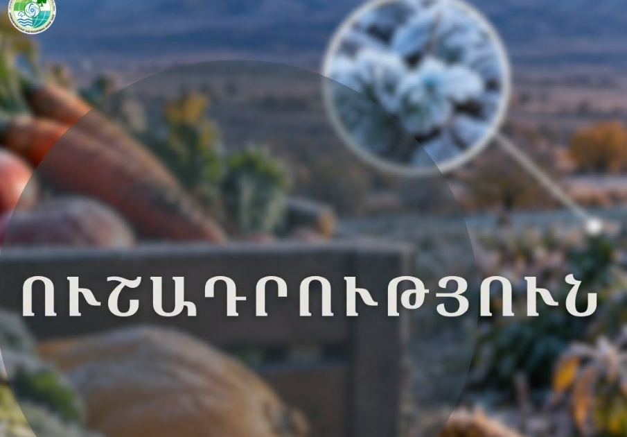 Ցրտահարության վտանգ․ Շիրակում, Լոռիում և ևս 3 մարզերում ջերմաստիճանը կնվազի մինչև -2°C
