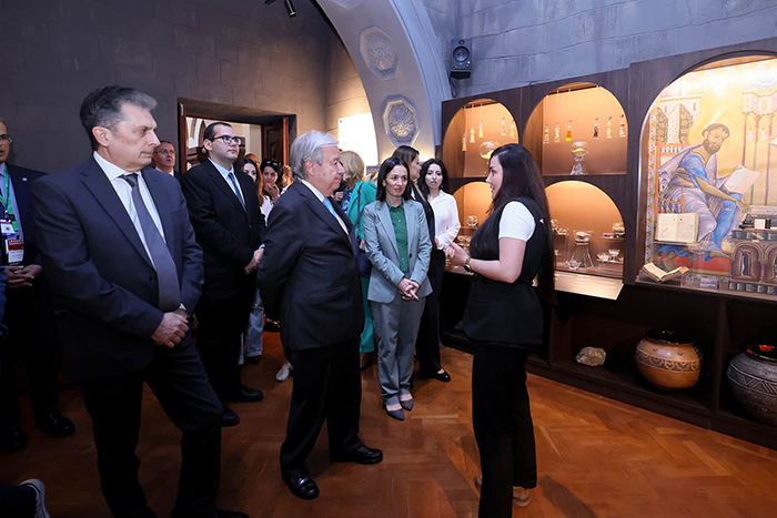 UN Secretary-General António Guterres Visits Matenadaran During Armenia Trip