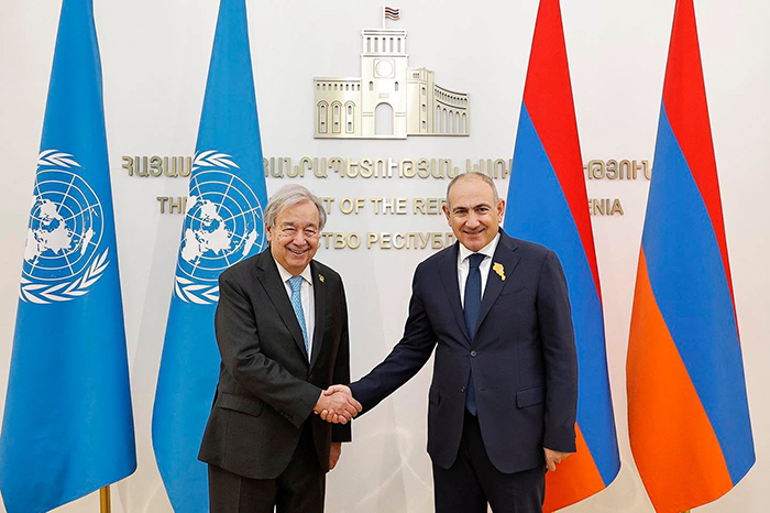 UN Secretary-General Praises Armenia’s Exceptional Diplomatic Skills During Meeting with Pashinyan