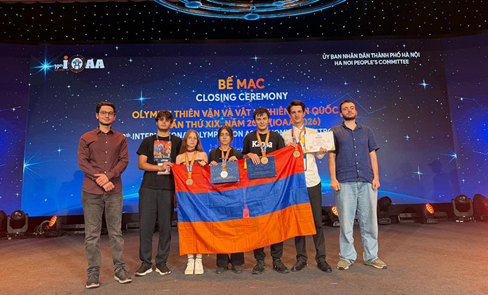 Armenian Students Win Four Medals at International Astronomy and Astrophysics Olympiad