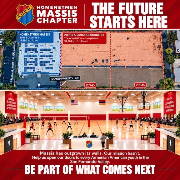 Homenetmen Massis Seeks Community Support to Expand Youth Center