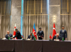 Defense ministers of Azerbaijan, Turkey, and Georgia meet in Shushi