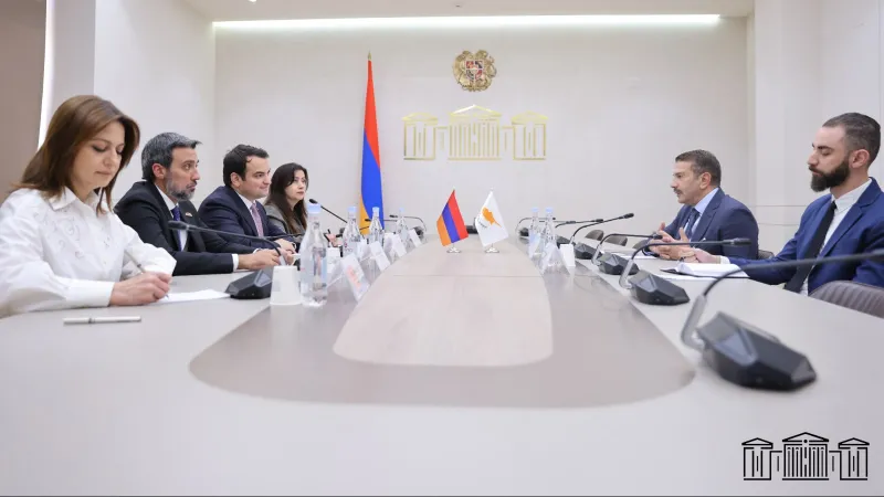 Narek Karapetyan and Aram Vardevanyan met with the Ambassador of Cyprus.