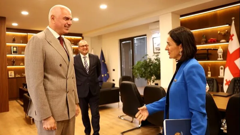 Zhanna Andreasian has met with the Minister of Sports of Georgia, Shalva Gogoladze.