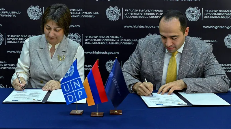 The Ministry of High-Tech Industry and Artificial Intelligence of the Republic of Armenia and the UN Development Program are deepening their cooperation. A memorandum of understanding has been signed.