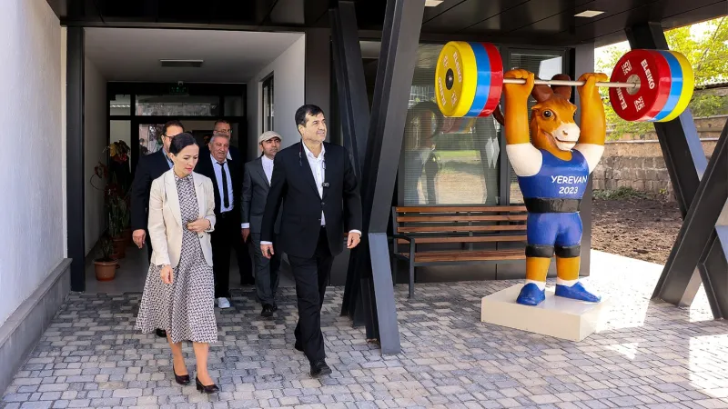 Zhanna Andreasian and Ahmad Doniamali visited the Olympic Reserve Sports College.