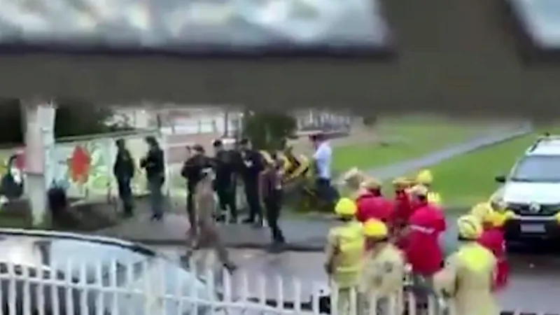 Brazilian special forces have neutralized an armed man who had invaded a kindergarten and held 13 children hostage for about three hours.