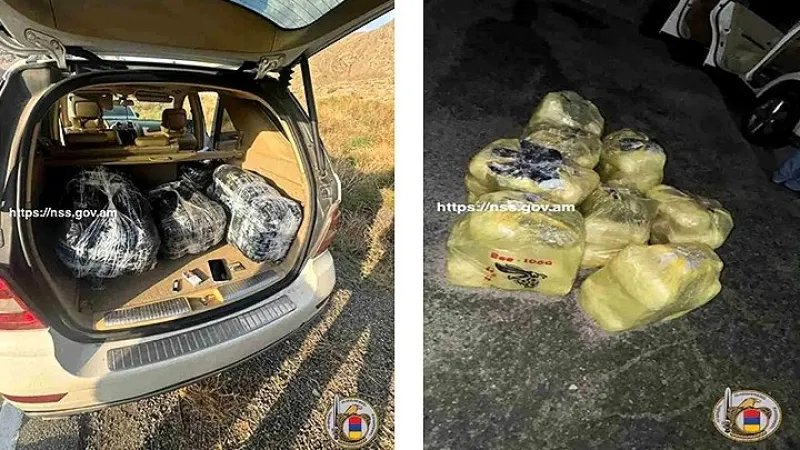 A case of transporting particularly large quantities of drugs into the territory of the Republic of Armenia through smuggling has been uncovered and prevented. RA NSS