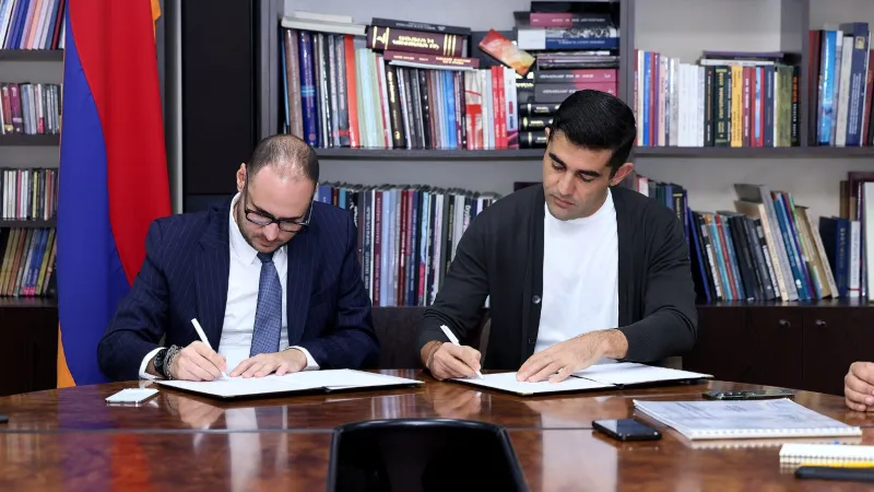 An agreement has been signed regarding the restoration of the Haghartsin Monastery complex.