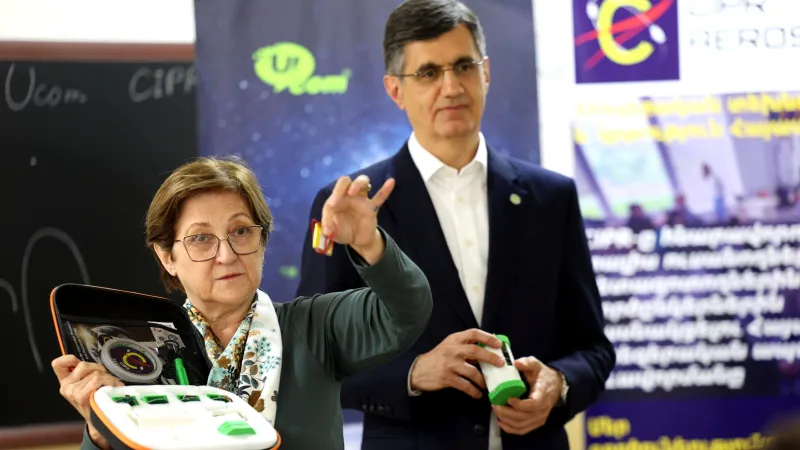 "From Classroom to Orbit": With the support of Ucom, the "Space 1.0" educational package is being implemented in 15 more schools in Armenia.