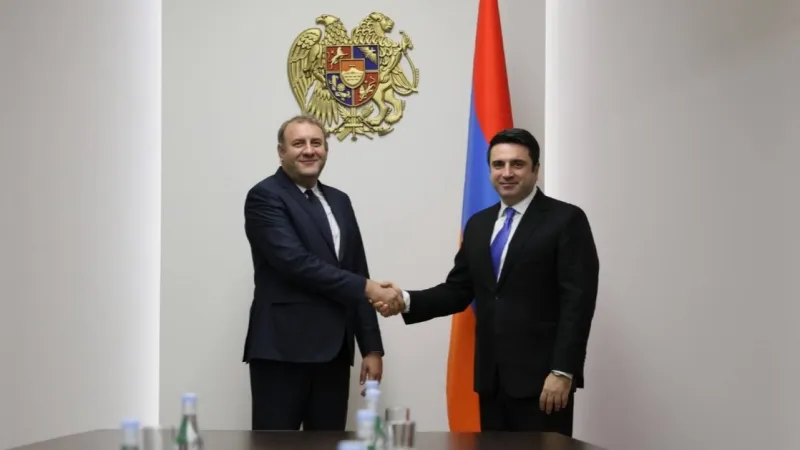 Alen Simonyan has received Cosmin Dinescu, the head of the European Union Partnership Mission in Armenia.