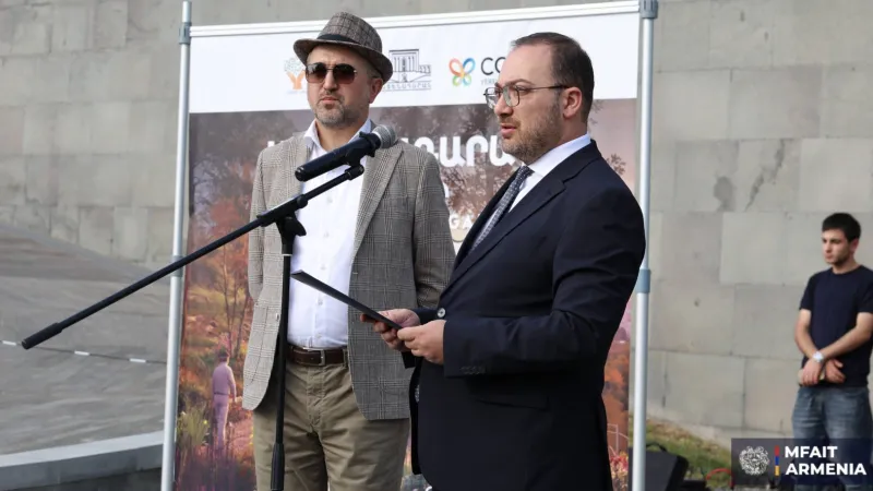 The ceremony for the establishment of the Matenadaran garden has taken place.