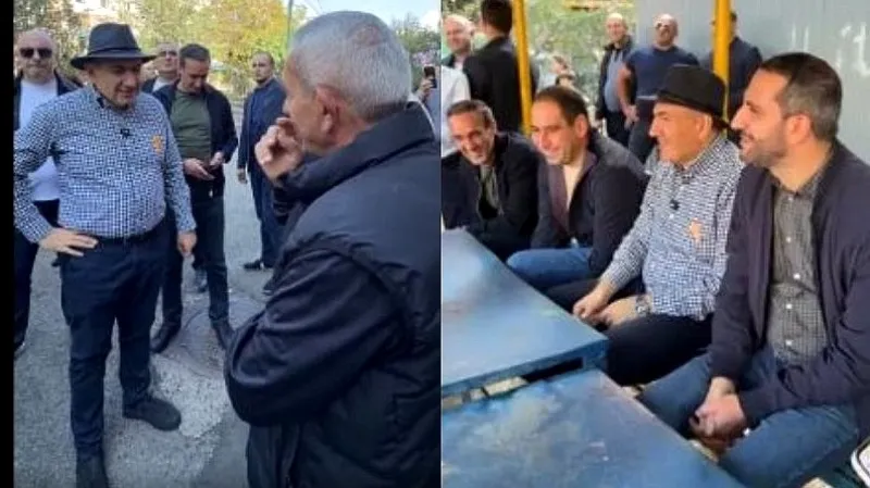 We arrived from the center to the Ajapnyak administrative district. The Prime Minister and his team continue to walk in Yerevan.