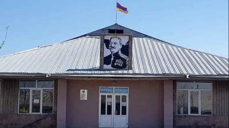 Andranik Ozanyan's picture has not been dismantled, but rather relocated for security reasons.