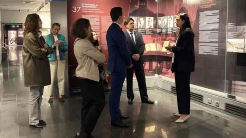 The delegation of the Lyon metropolitan area has visited the Armenian Genocide Museum.