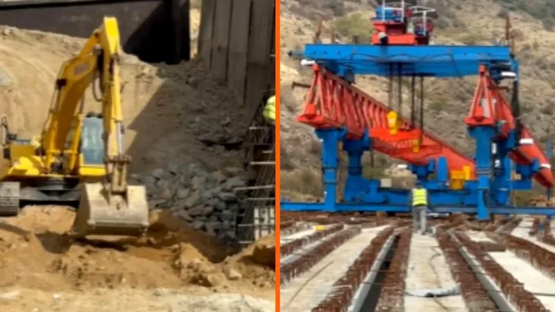 The construction of the North-South Kajaran-Agarak road is underway.