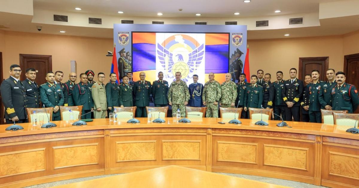 Edward Asryan received a delegation led by the head of the Indian Defense Management College