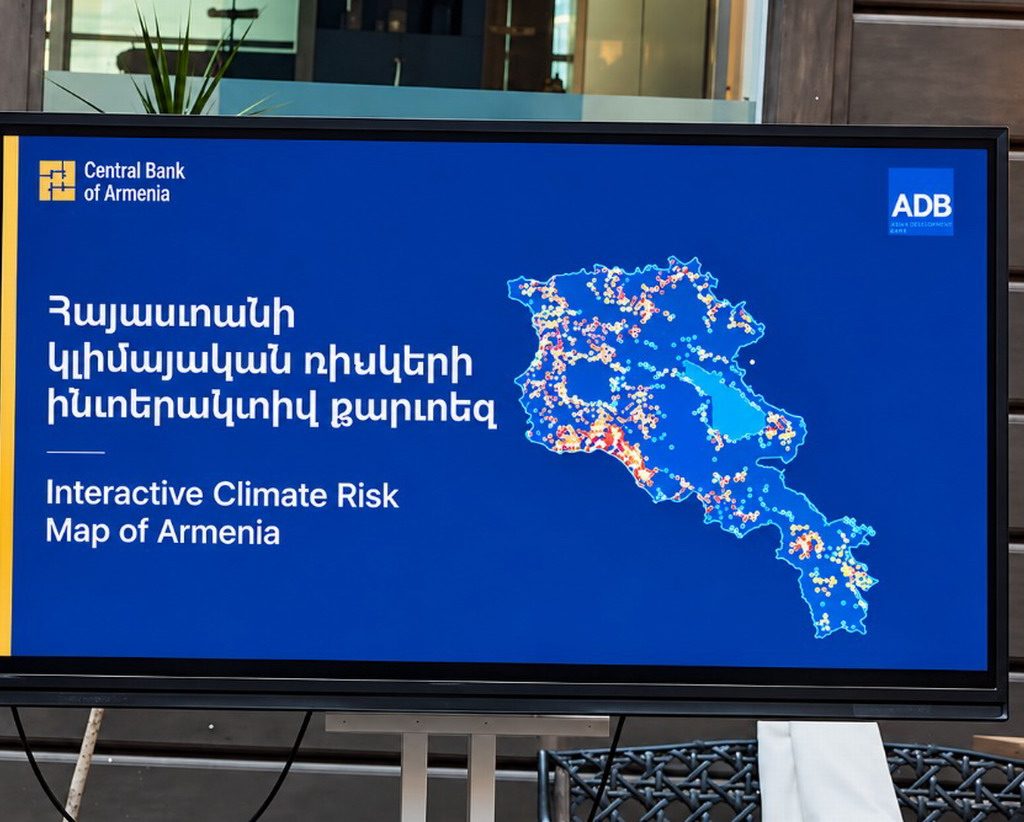 El Banco Central de Armenia y el ADB presentan Mapas de Riesgo Climático