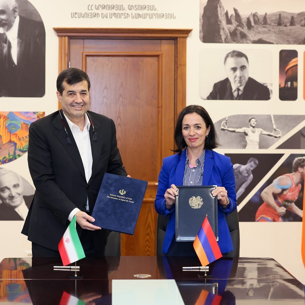 Armenia and Iran sign a memorandum of cooperation in the fields of sport and youth