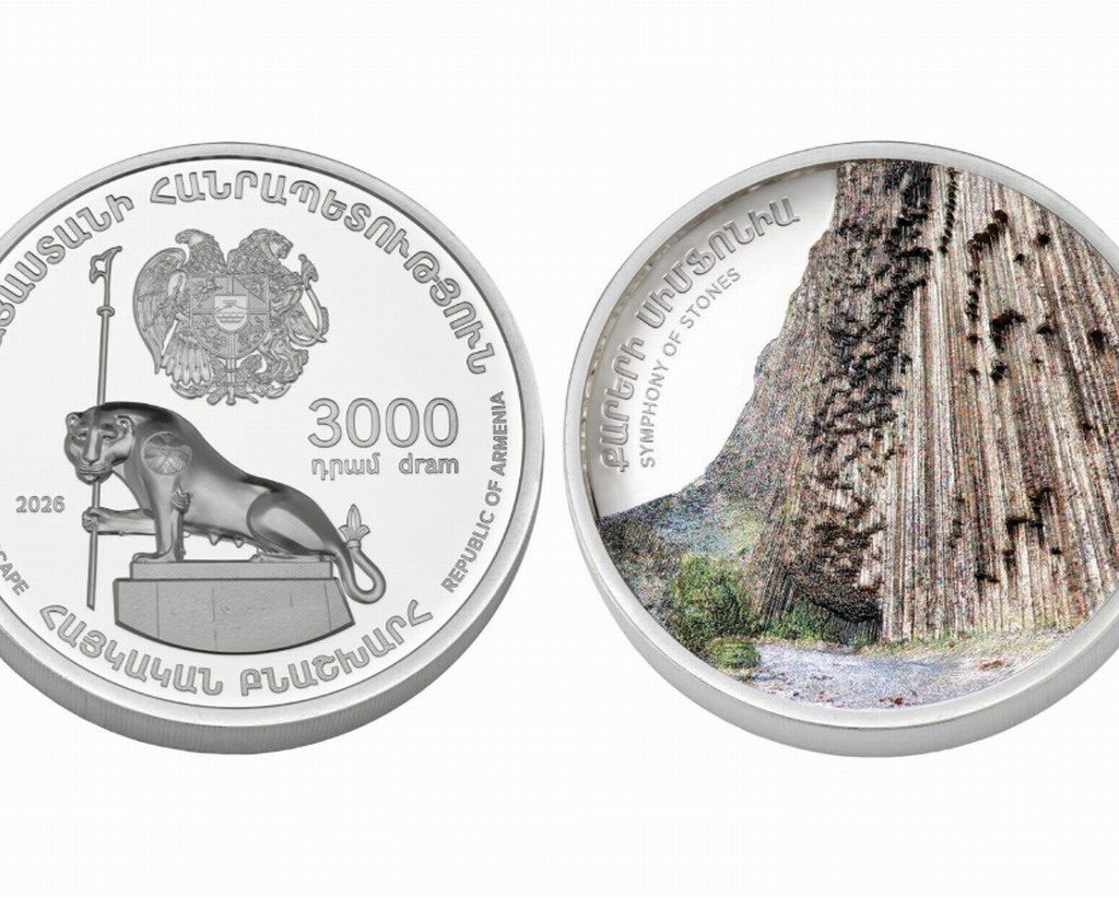 El Banco Central de Armenia emitirá una moneda de plata dedicada al monumento natural Sinfonía de Piedras