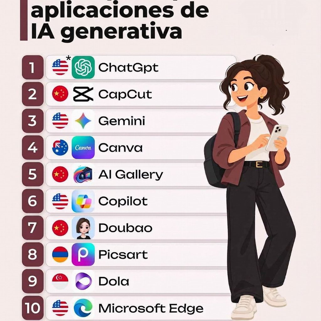 Picsart se posiciona entre las diez aplicaciones de inteligencia artificial más utilizadas del mundo