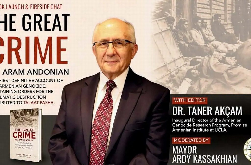 Taner Akçam presenta la histórica edición en inglés de «El Gran Crimen» de Aram Andonian