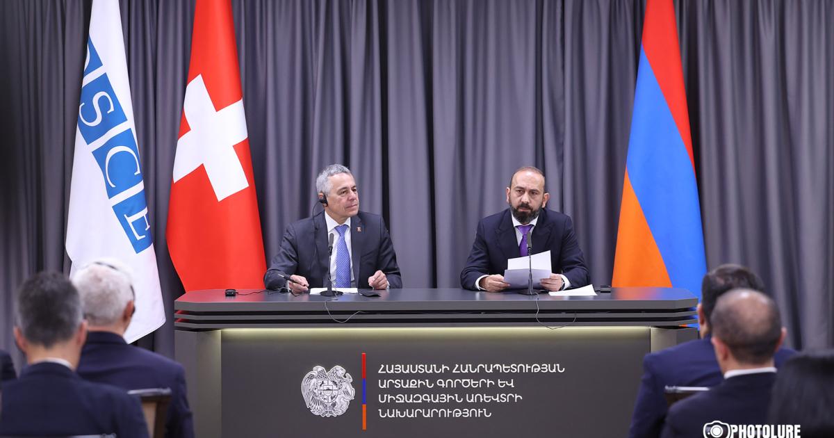 Switzerland ready to help Armenia and Azerbaijan secure lasting peace, OSCE chair says