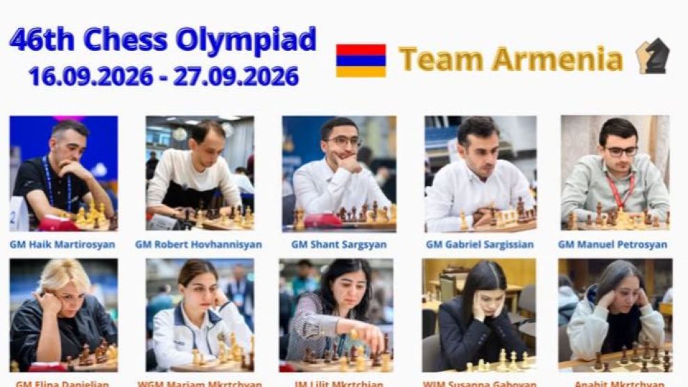 Who will participate from Armenia in the 46th World Chess Olympiad?