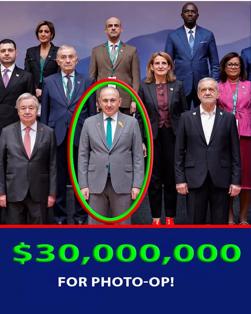 Никол Пашинян похарчи 30 милиона долара за фотосесия