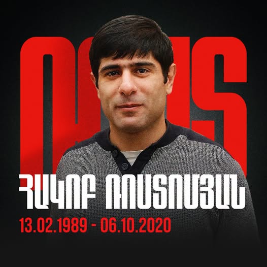Today we pay homage to the memory of the hero of Artsakh, Agop Rosdomyan