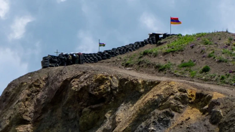 How did the Azerbaijani soldier cross the border?