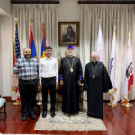 The Prelate Bestows His Blessings Upon Arin Kirazian, New Seminarian From The Western Prelacy
