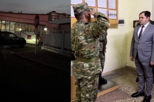 Early this morning, I made an unannounced visit to one of the Defense Ministry military units, where I had been a few days earlier. Papikyan