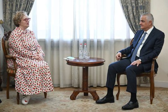 Mher Grigoryan received the Ambassador of Great Britain, Alexandra Cole