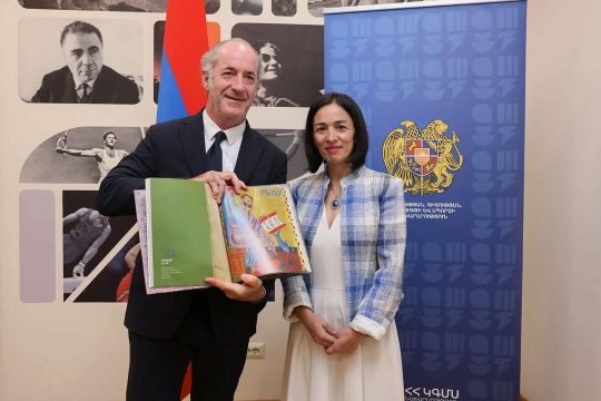Անդրեասյանը կարևորել է Հայաստանի և Իտալիայի միջև բարեկամական հարաբերությունները
