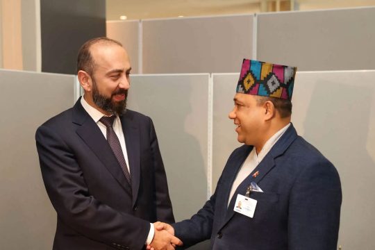 Արարատ Միրզոյանը հանդիպում է ունեցել Նեպալի ԱԳ նախարարի հետ