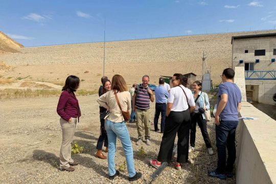 Representatives of leading French media outlets in Armenia got acquainted with the IADAAM project and the work on the Vedi reservoir