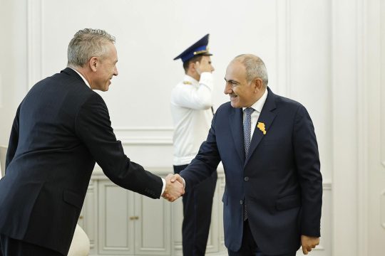 Nicholas Pashini and Alexander Timan discussed cooperation between the government of Armenia and the IMF