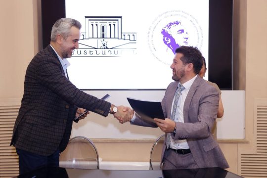A memorandum has been signed between the Mashtots Matenadaran and the Charles Aznavour State College of Culture and Arts in Yerevan