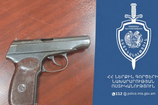 The Interior Ministry Police Guard officers used hand-to-hand combat and took the gun from the young man's hand, preventing further developments.