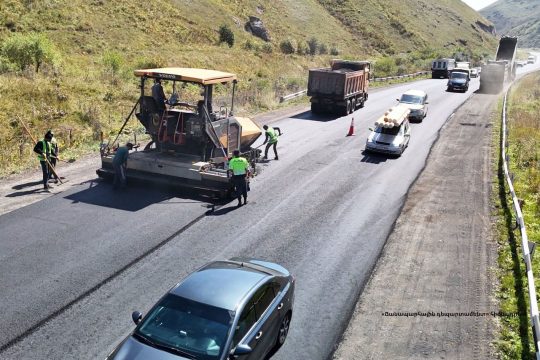 Medium-term repairs are underway on the section from Tsovagyugh to Dilijan Tunnel