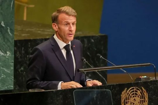 Israel criticizes Macron's speech at UN on West Bank